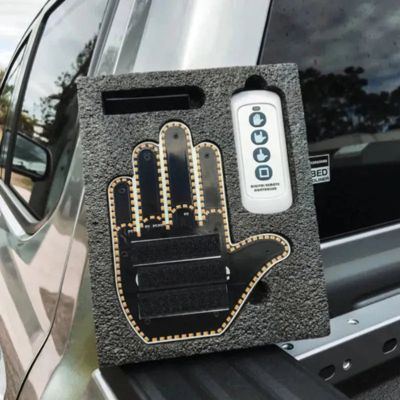 Funny New LED Illuminated Gesture Light Car Finger - Bellarte Enchanté Funny New LED Illuminated Gesture Light Car Finger